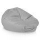 Pouf Poltrona Sacco XL Grigio Chiaro Velluto
