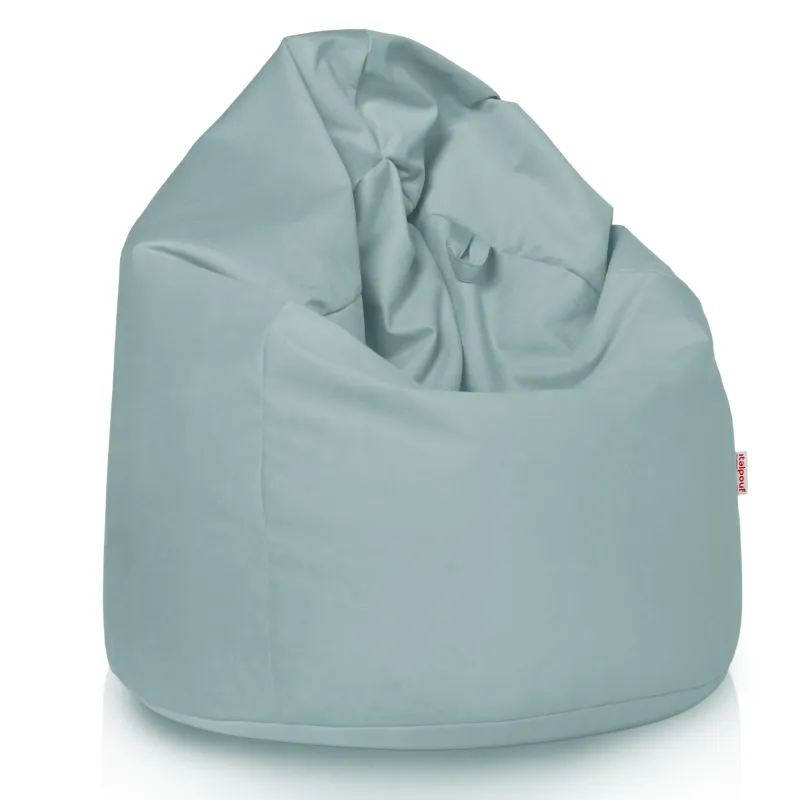 Poltrona Pouf Sacco L per bambini - Velluto Soft – vista 3