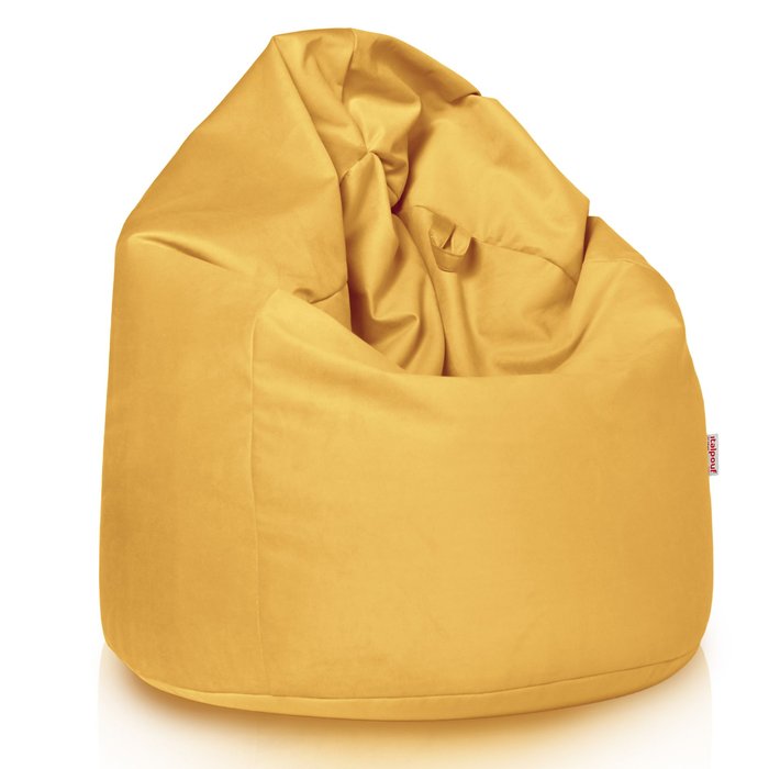 Pouf Sacco Poltrona XL Senape Velluto
