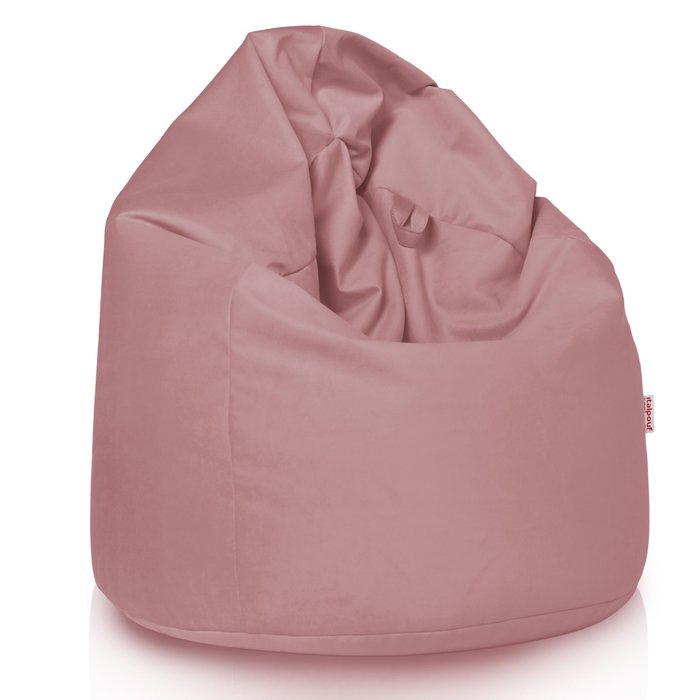 Pouf Sacco Poltrona XL Rosa Cipria Velluto