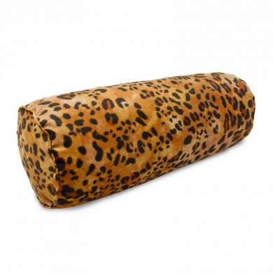 Cuscino a rullo leopardo