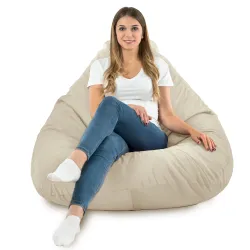 Perlato Pouf Poltrona Sacco XXL Morbido