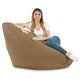 Beige Pouf Poltrona Sacco XXL Grande