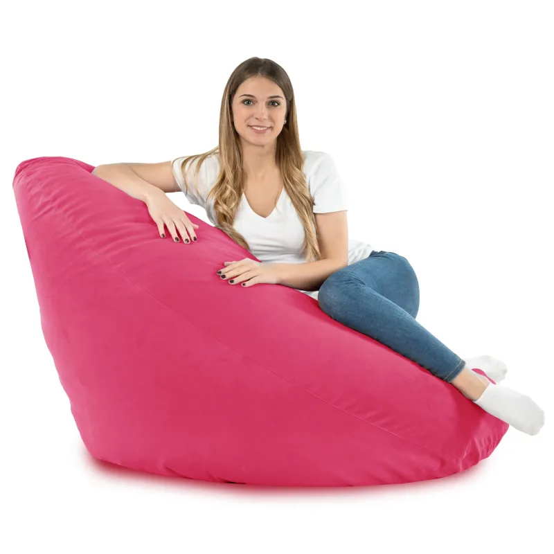 Poltrona Pouf Sacco a Pera XXL Drop - Velluto Soft – vista 50