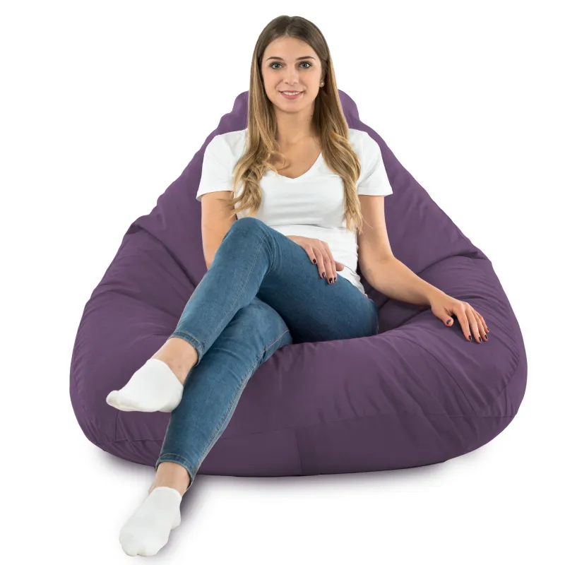 Poltrona Pouf Sacco a Pera XXL Drop - Velluto Soft – vista 75
