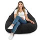 Nero Pouf Poltrona Sacco XXL Morbido