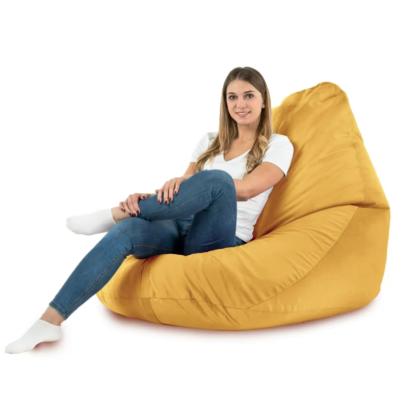 Poltrona Pouf Sacco a Pera XXL Drop - Velluto Soft – vista 24