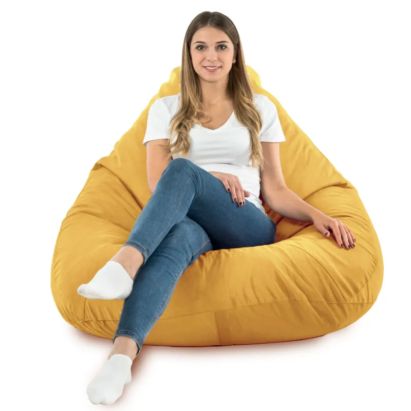 Poltrona Pouf Sacco a Pera XXL Drop - Velluto Soft – vista 64
