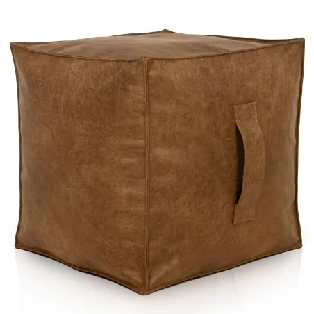 Pouf Cube Carré - Vera Pelle Premium