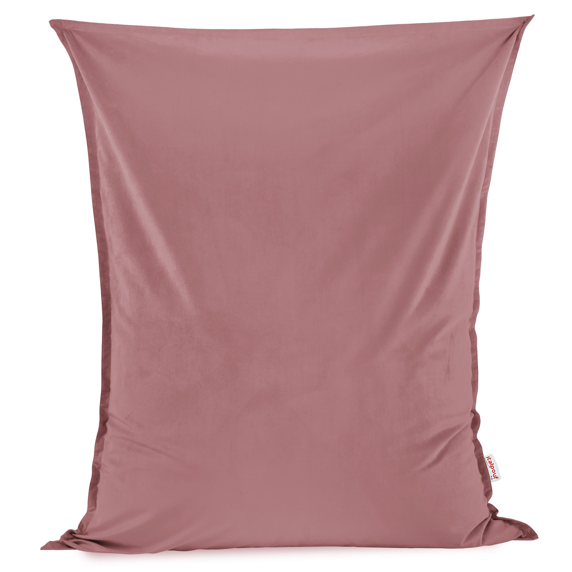 Cuscinone pouf rosa pastello da salotto. Cuscino gigante elegante