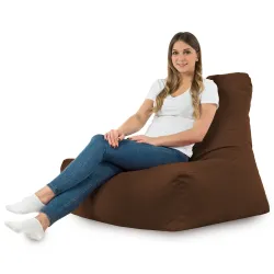 Poltrona Pouf Sacco con Schienale Bali - Velluto Soft – vista 31