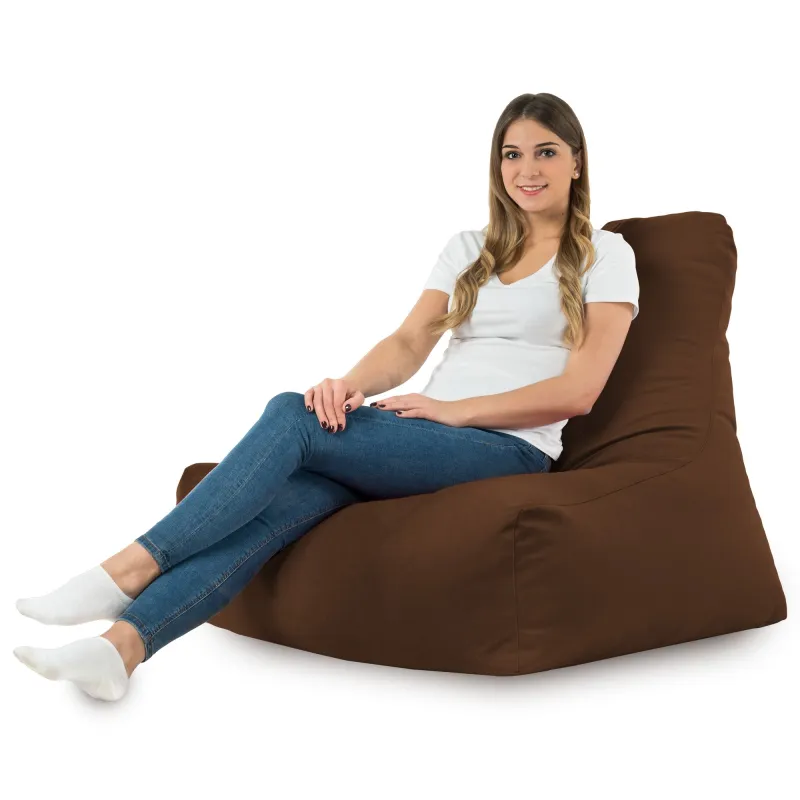 Poltrona Pouf Sacco con Schienale Bali - Velluto Soft – vista 31