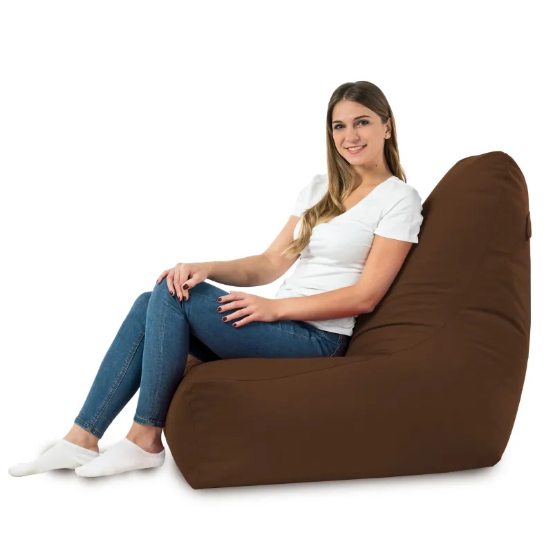 Poltrona Pouf Sacco con Schienale Bali - Velluto Soft – vista 46