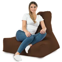Poltrona Pouf Sacco con Schienale Bali - Velluto Soft – vista 76