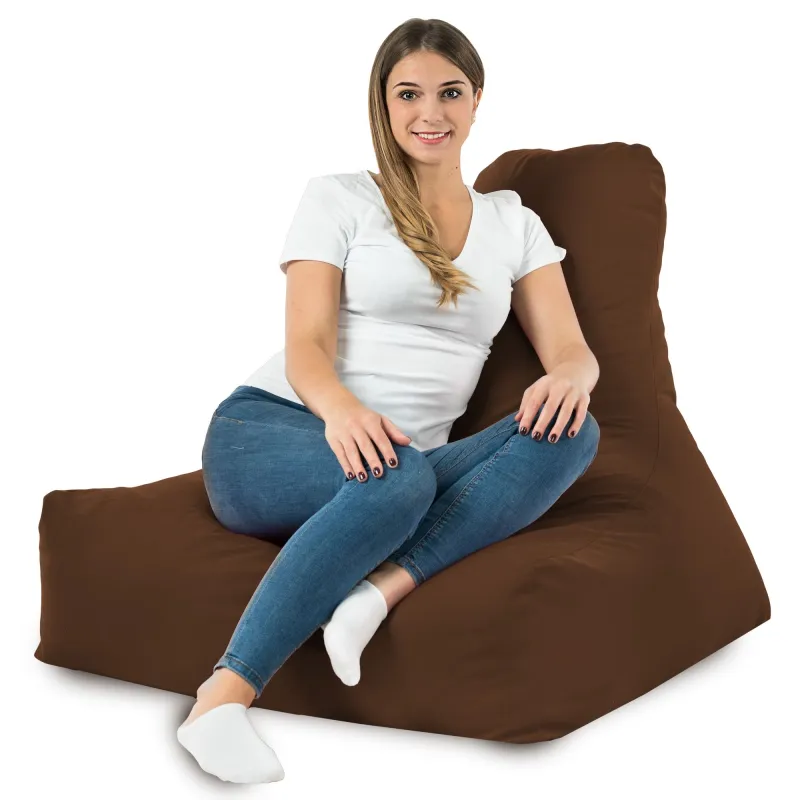 Poltrona Pouf Sacco con Schienale Bali - Velluto Soft – vista 76