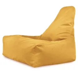 Poltrona Pouf Sacco con Schienale Bali - Velluto Soft