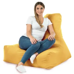 Poltrona Pouf Sacco con Schienale Bali - Velluto Soft – vista 77