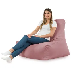 Poltrona Pouf Sacco con Schienale Bali - Velluto Soft – vista 33