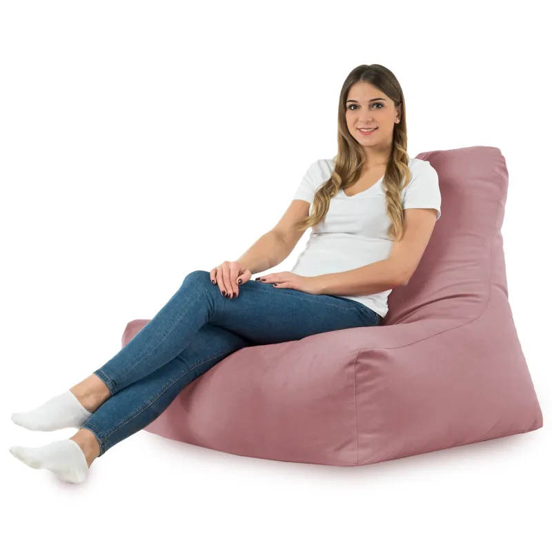 Poltrona Pouf Sacco con Schienale Bali - Velluto Soft – vista 33