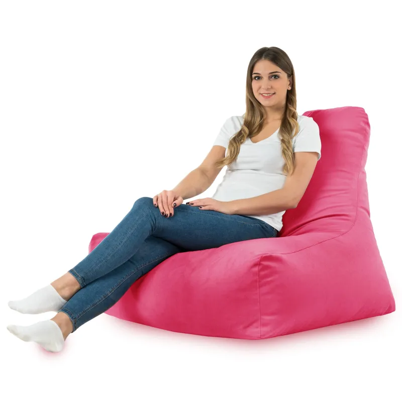 Poltrona Pouf Sacco con Schienale Bali - Velluto Soft – vista 34