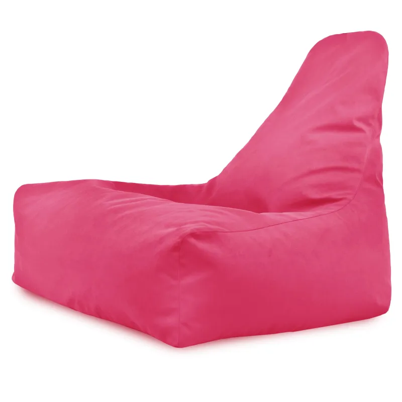 Poltrona Pouf Sacco con Schienale Bali - Velluto Soft – vista 4
