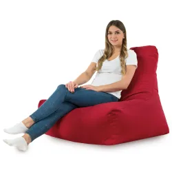 Poltrona Pouf Sacco con Schienale Bali - Velluto Soft – vista 35