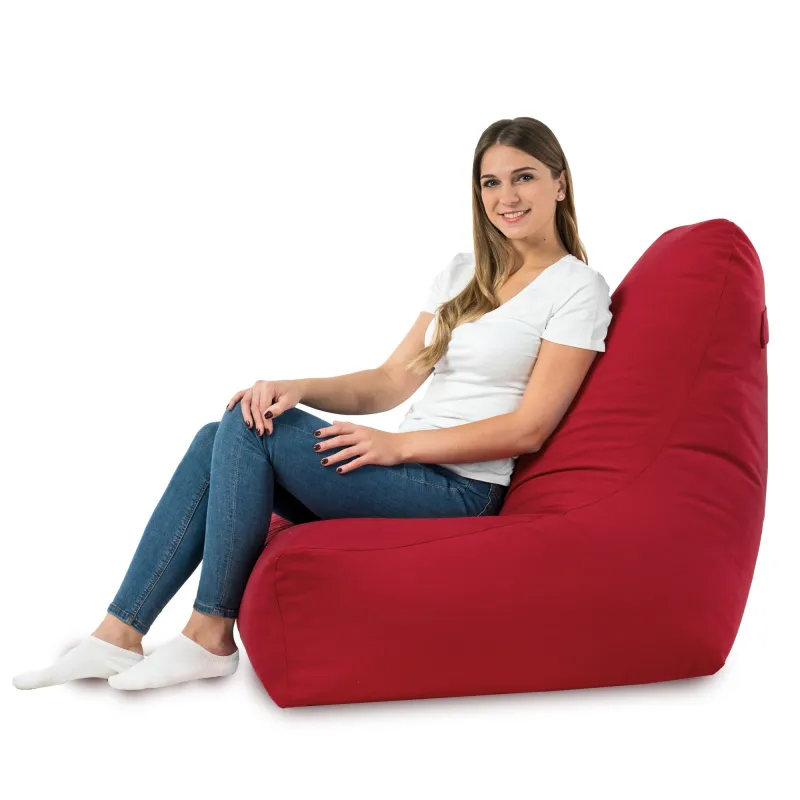 Poltrona Pouf Sacco con Schienale Bali - Velluto Soft – vista 50