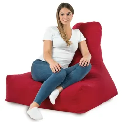 Poltrona Pouf Sacco con Schienale Bali - Velluto Soft – vista 80