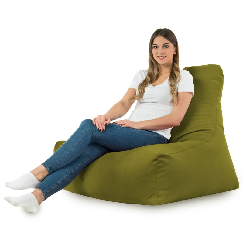 Poltrona Pouf Sacco con Schienale Bali - Velluto Soft – vista 36