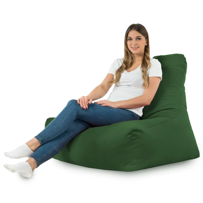 Poltrona Pouf Sacco con Schienale Bali - Velluto Soft – vista 37