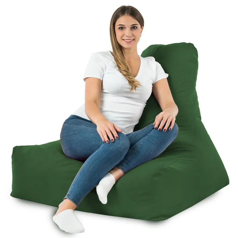 Poltrona Pouf Sacco con Schienale Bali - Velluto Soft – vista 82