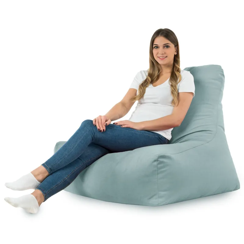 Poltrona Pouf Sacco con Schienale Bali - Velluto Soft – vista 38
