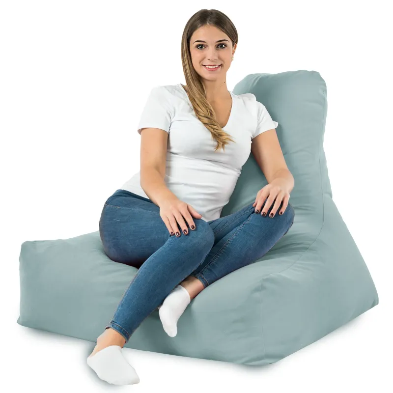 Poltrona Pouf Sacco con Schienale Bali - Velluto Soft – vista 83