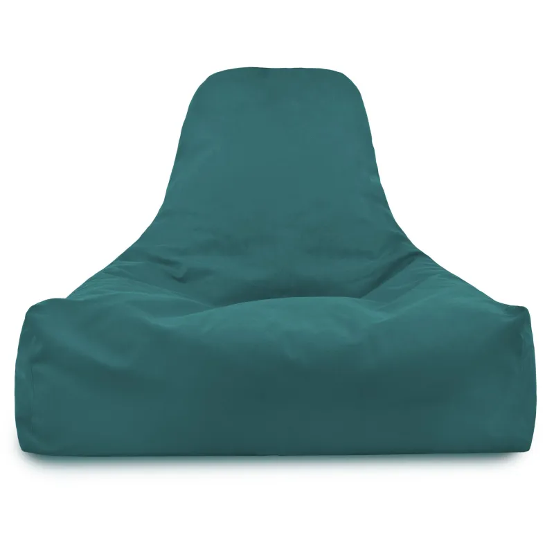 Poltrona Pouf Sacco con Schienale Bali - Velluto Soft – vista 24