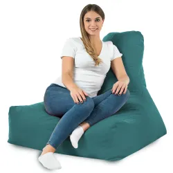Poltrona Pouf Sacco con Schienale Bali - Velluto Soft – vista 84
