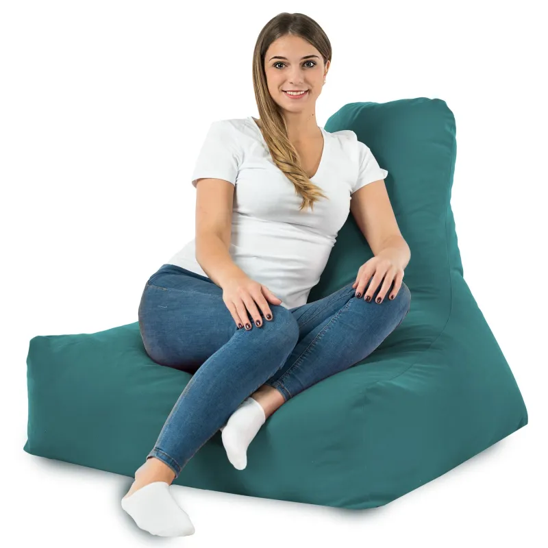 Poltrona Pouf Sacco con Schienale Bali - Velluto Soft – vista 84