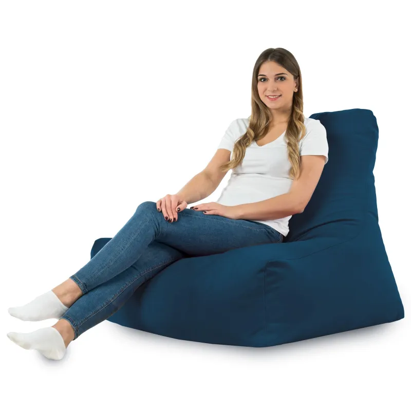 Poltrona Pouf Sacco con Schienale Bali - Velluto Soft – vista 40
