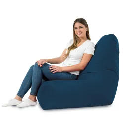 Poltrona Pouf Sacco con Schienale Bali - Velluto Soft – vista 55