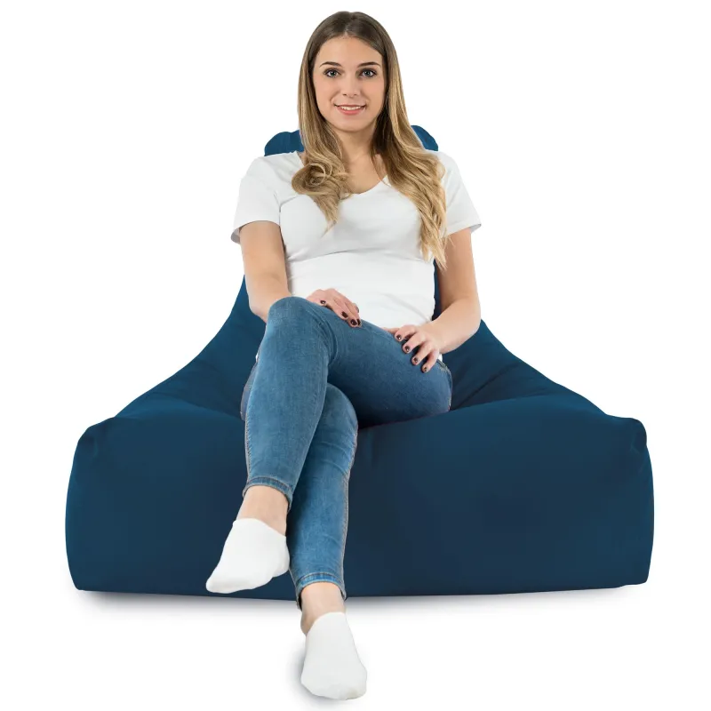 Poltrona Pouf Sacco con Schienale Bali - Velluto Soft – vista 70