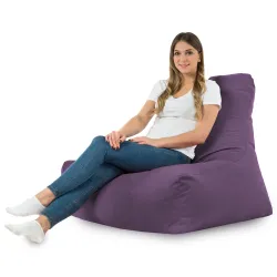 Poltrona Pouf Sacco con Schienale Bali - Velluto Soft – vista 41