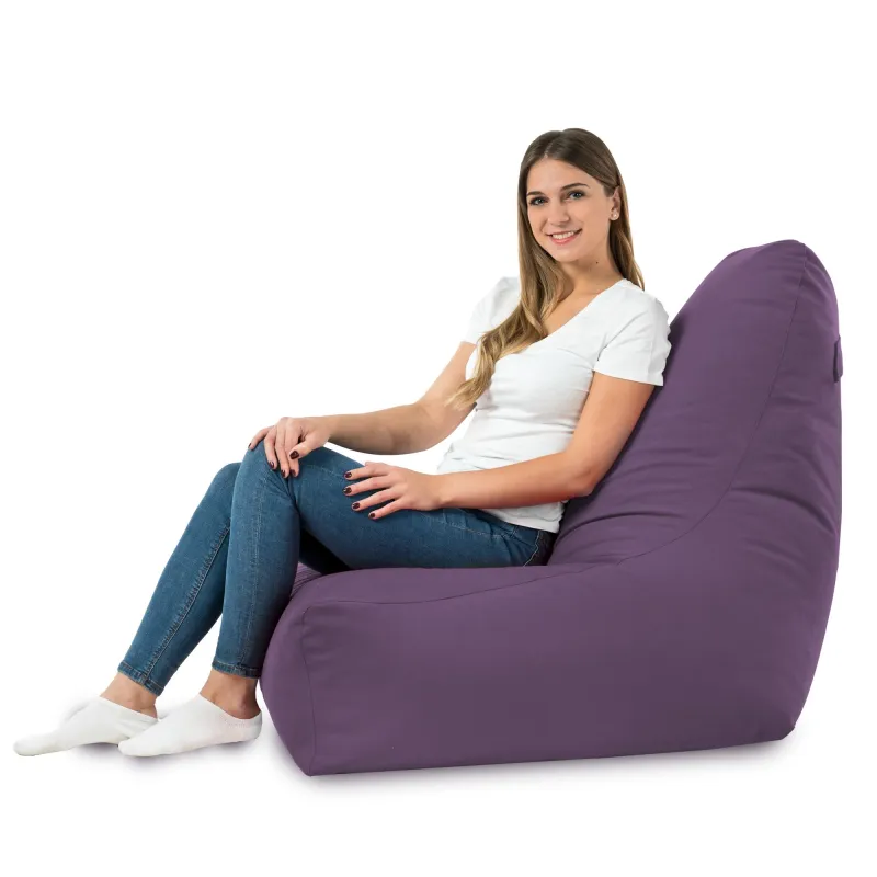 Poltrona Pouf Sacco con Schienale Bali - Velluto Soft – vista 56