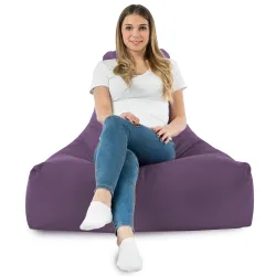 Poltrona Pouf Sacco con Schienale Bali - Velluto Soft – vista 71