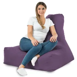 Poltrona Pouf Sacco con Schienale Bali - Velluto Soft – vista 86