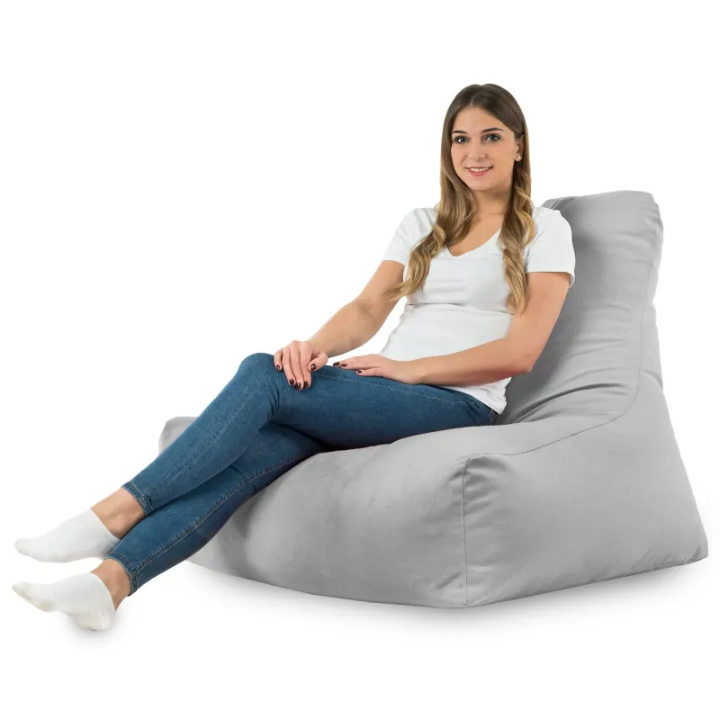 Poltrona Pouf Sacco con Schienale Bali - Velluto Soft – vista 42