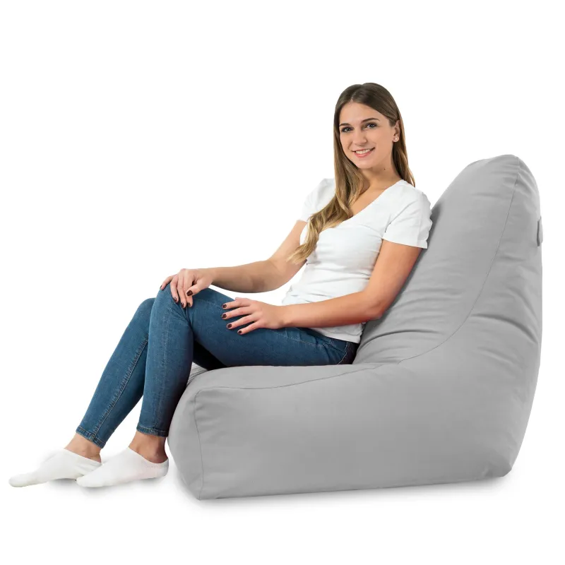 Poltrona Pouf Sacco con Schienale Bali - Velluto Soft – vista 57