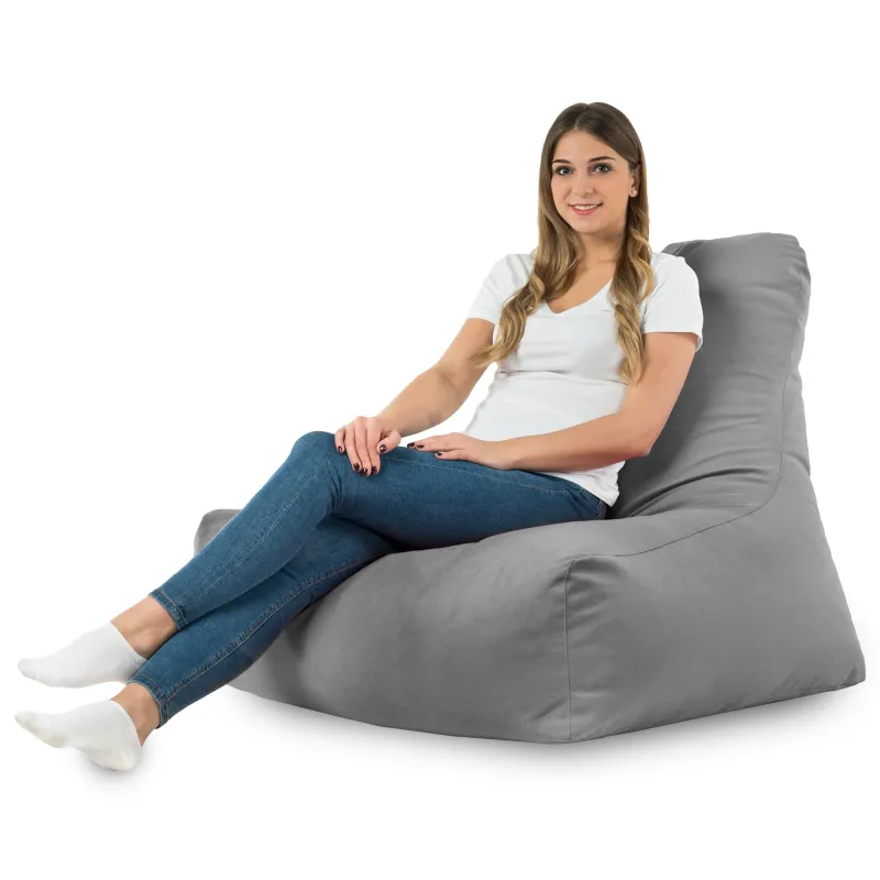 Poltrona Pouf Sacco con Schienale Bali - Velluto Soft – vista 43
