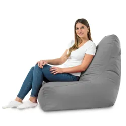 Poltrona Pouf Sacco con Schienale Bali - Velluto Soft – vista 58