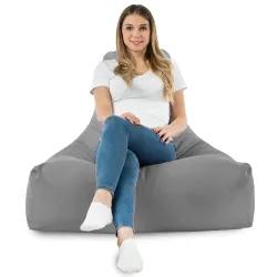Poltrona Pouf Sacco con Schienale Bali - Velluto Soft – vista 73