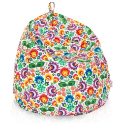 Poltrona Pouf Sacco per bambini -Tessuto Stampato Premium