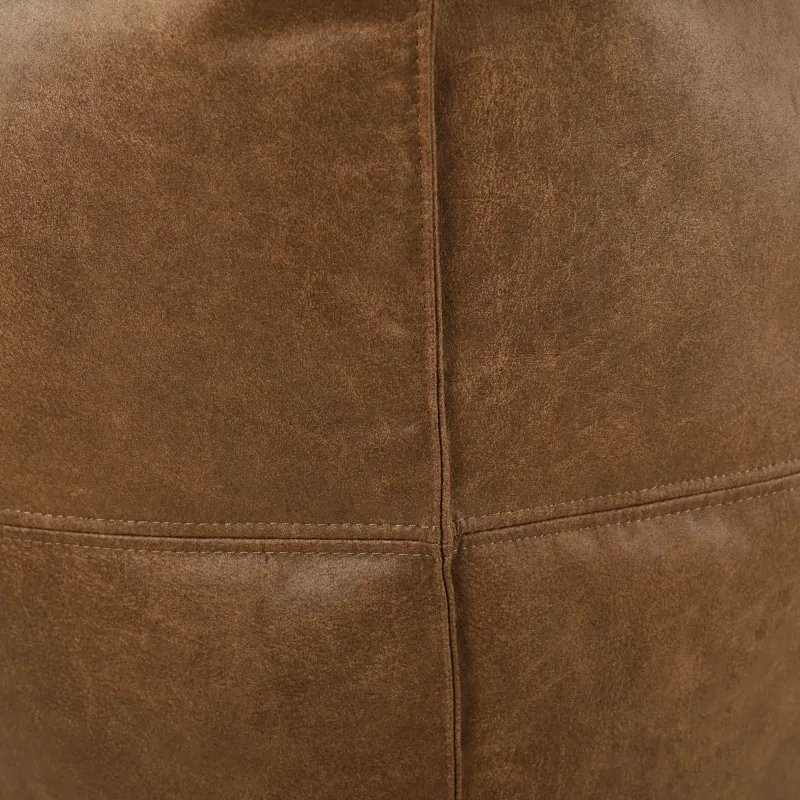 Pouf cubo quadrato con cuciture - Vera Pelle Premium – vista 5